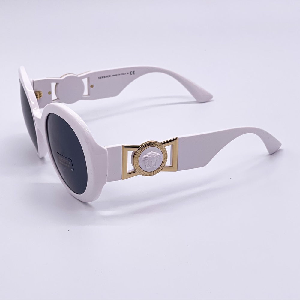 NEW VERSACE WOMEN’S SUNGLASSES NEW VERSACE WHITE WOMEN’S EYEWEAR VERSACE - Picture 4 of 11